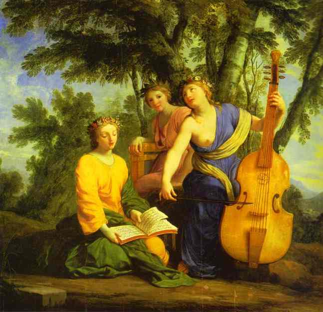 Poussin Nicolas - Melpomene Erato et Polymnia.JPG